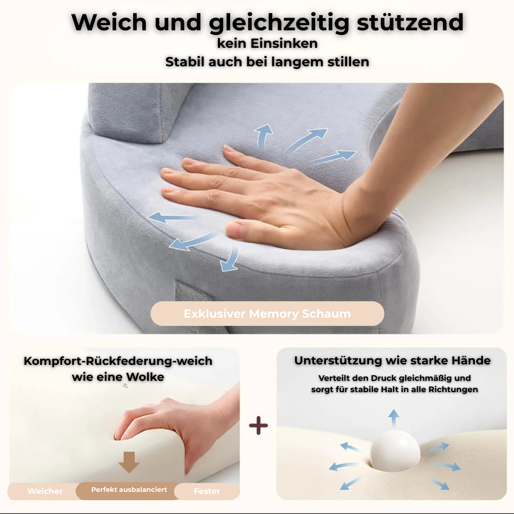 PureNest Ergonomisches Stillkissen Mehr Komfort für dich. Mehr Ruhe für dein Baby.