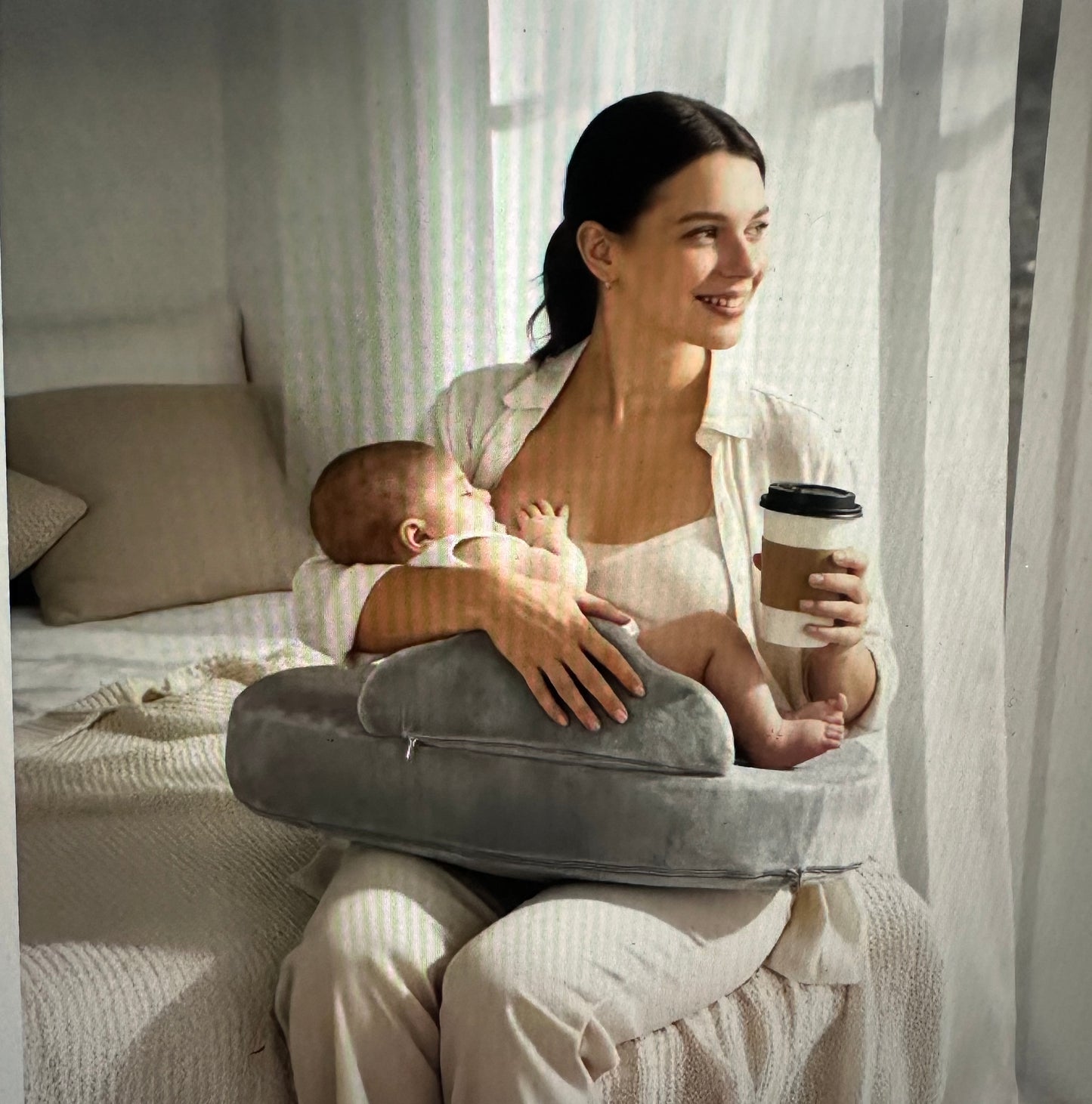 PureNest Ergonomisches Stillkissen Mehr Komfort für dich. Mehr Ruhe für dein Baby.